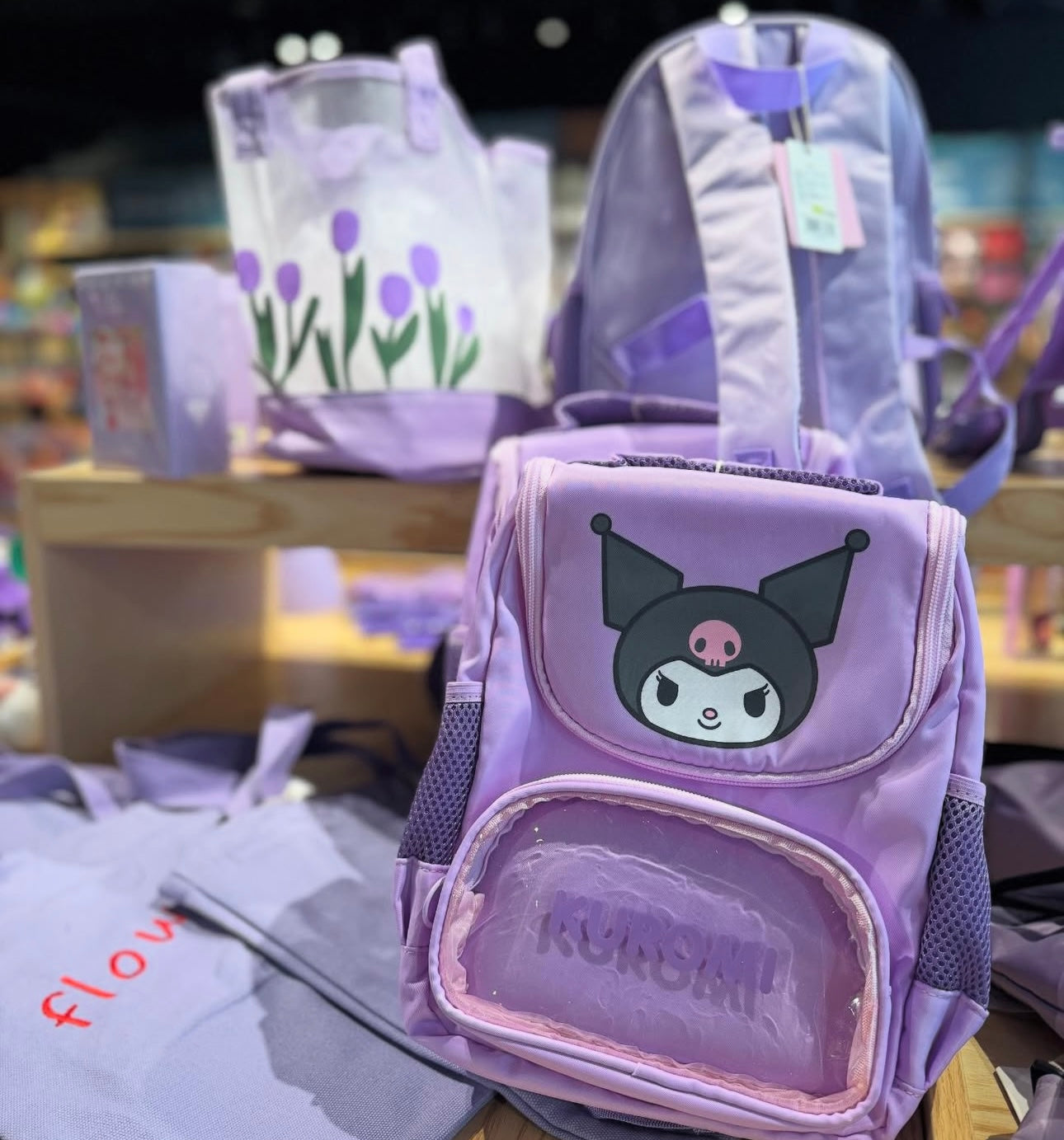 Kuromi Sanrio Lavender Backpack – Cute & Functional