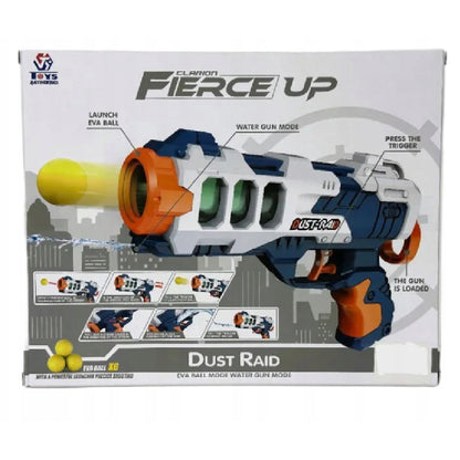 Dust raid 2 in 1 Gun soft ball mode and blast water mode